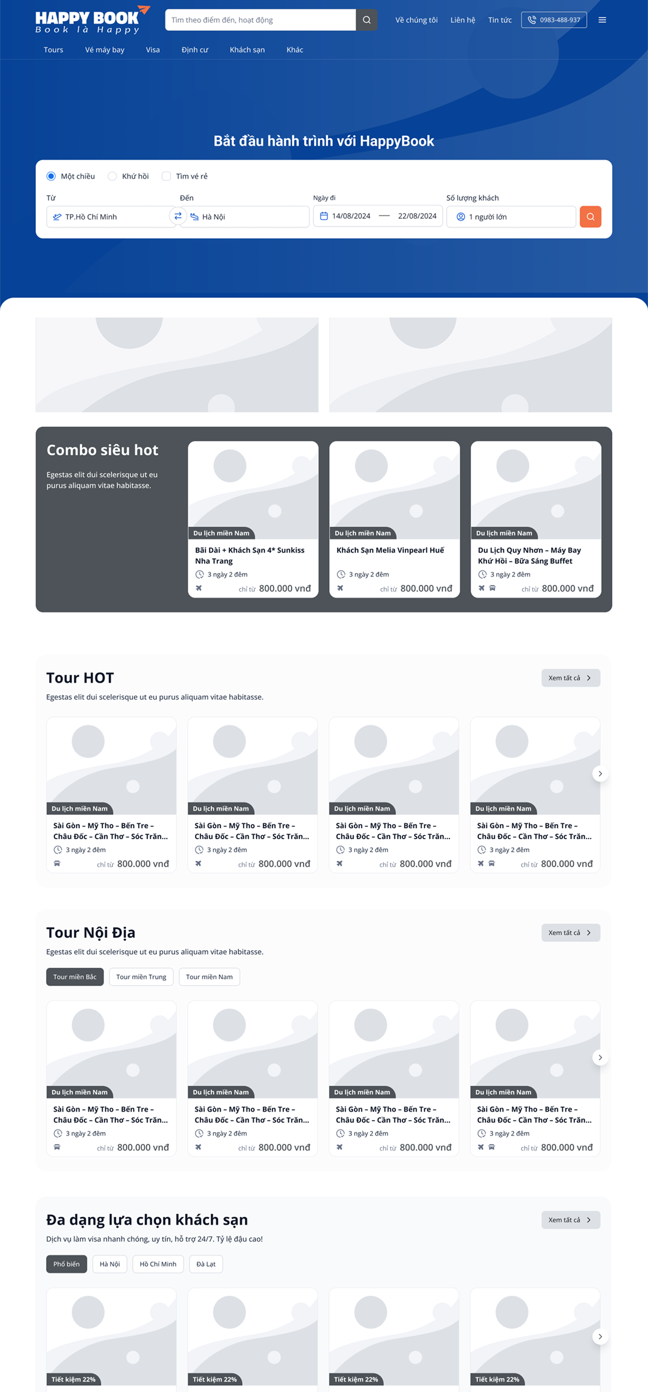 Happybook Wireframe Section 1